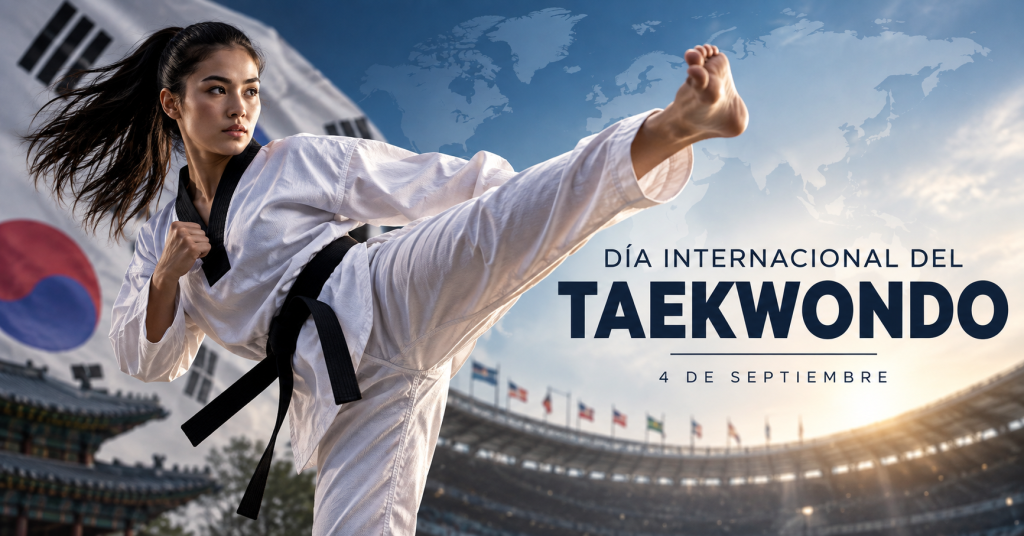 El Día Internacional del Taekwondo se celebra cada 4 de septiembre en homenaje a un arte marcial con más de 80 millones de practicantes en el mundo.
