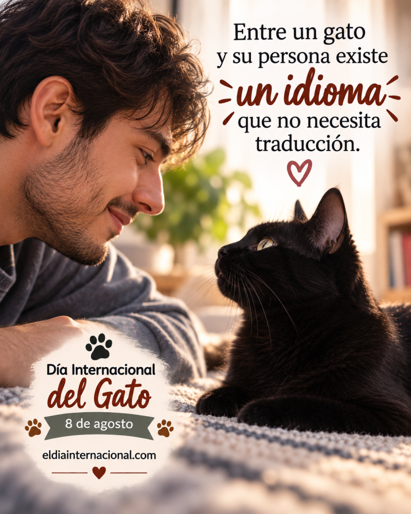 mensajes para el Día Internacional del Gato