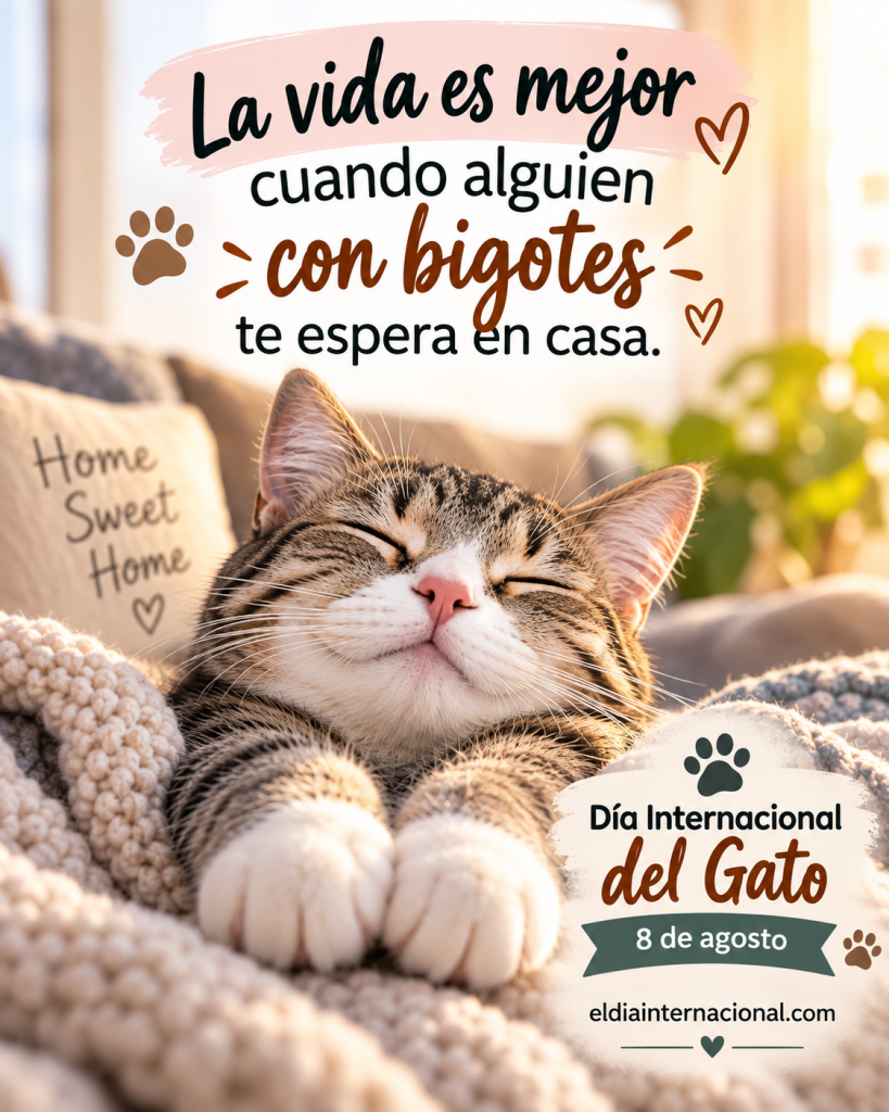 mensajes bonitos para gatos
