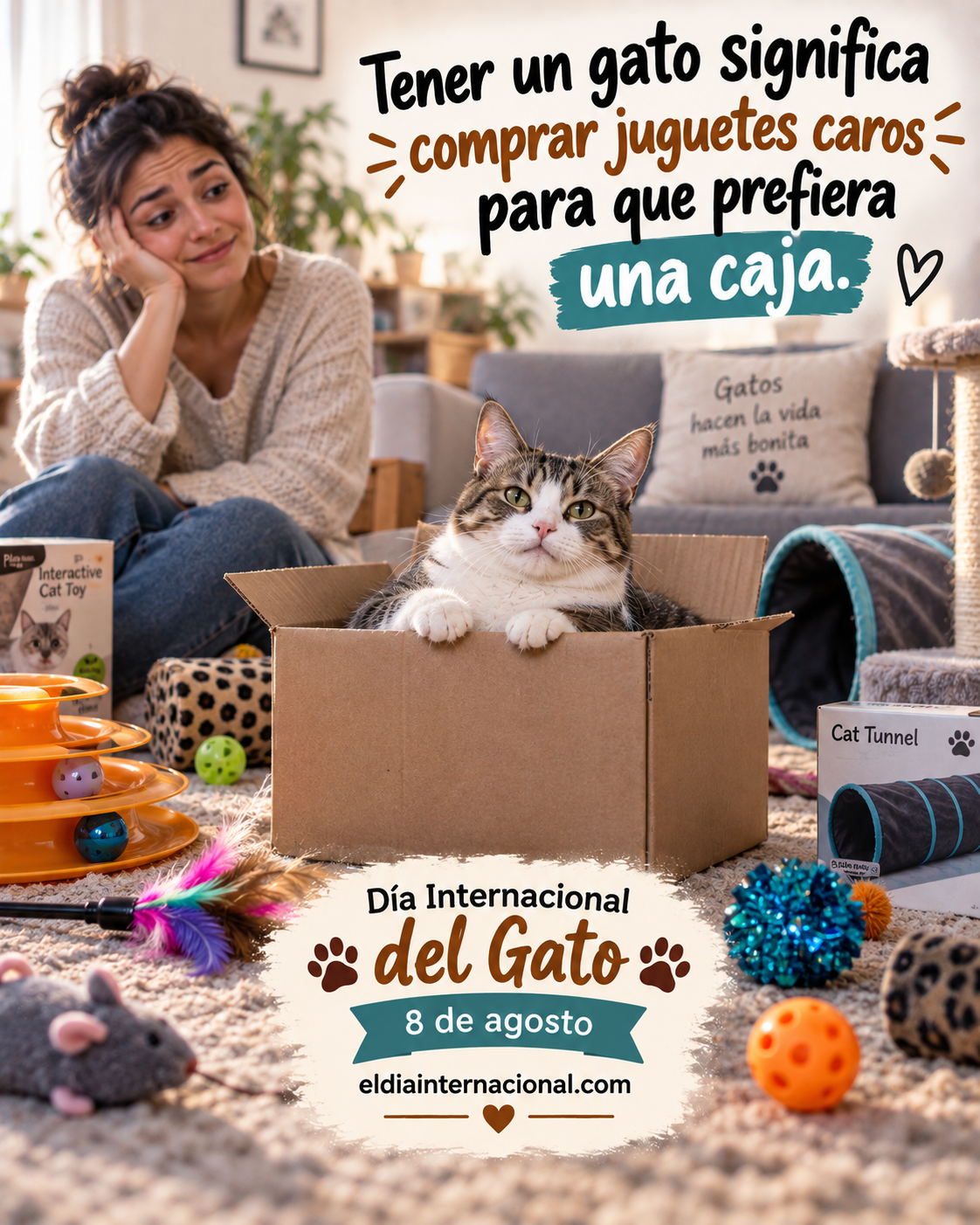 frases graciosas para gatos